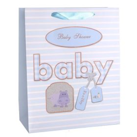 Ajándéktasak kék baby viziló 26x32cm