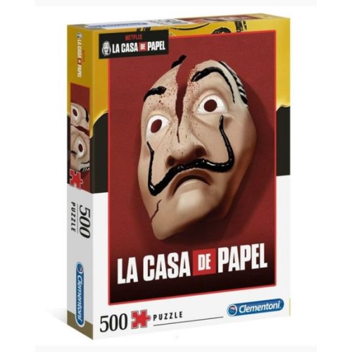 Clementoni La Casa De Papel, A nagy pénzrablás 500 db puzzle maszk