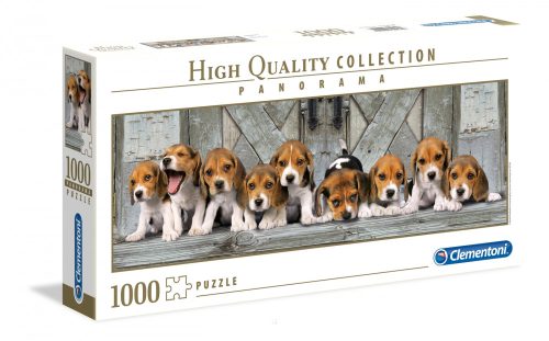 Clementoni 1000 db-os Panoráma puzzle - Beagle kiskutyák