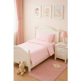   Aztadejó rózsaszín pöttyös 3 részes ágynemű garnitúra gyerekeknek 