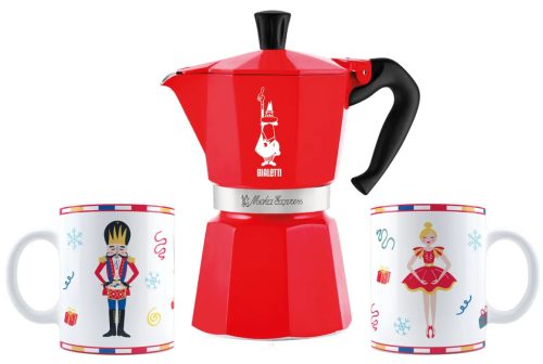 Bialetti Moka Express kotyogó 6 adag + 2 darabos bögre szett - Diótörő