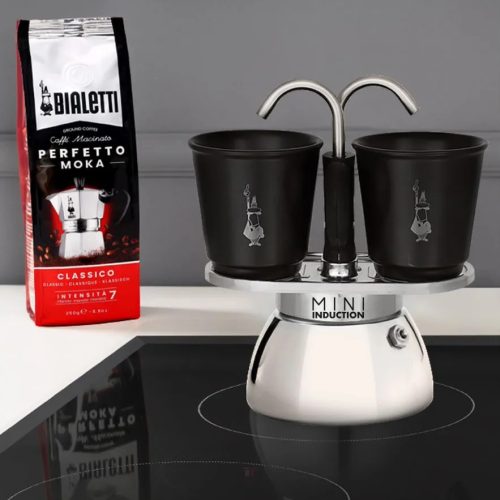 Bialetti Mini Express szett indukciós 2 adagos fekete