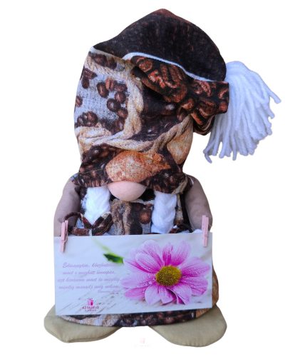 Aztadejó Handmade Anyák napi manó kávé mintás szoknyában