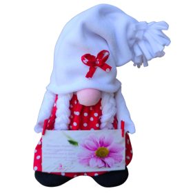   Aztadejó Handmade Anyák napi manó piros pöttyös szoknyában