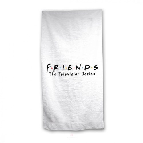 Friends, Jóbarátok strandtörölköző fehér 70x140 cm