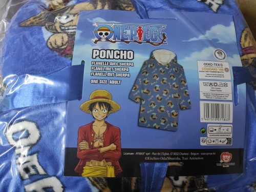 One Piece belebújós plüss polár takaró, poncsó