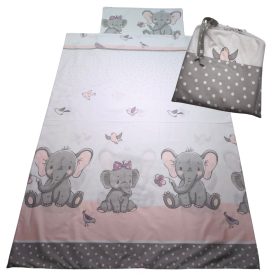   Aztadejó elefántos ágynemű zsákba csomagolva 100x135 cm 40x60 cm