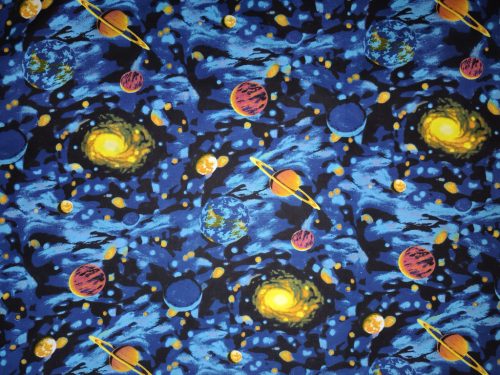 Aztadejó bolygók űr bölcsis ovis ágyneműhuzat hátizsákba csomagolva 100x135 cm 40x50 cm