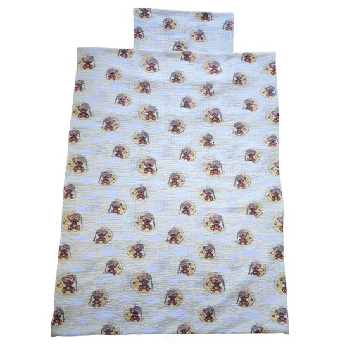 Aztadejó krepp macis bölcsis ovis ágyneműhuzat 100x135 cm 40x50 cm