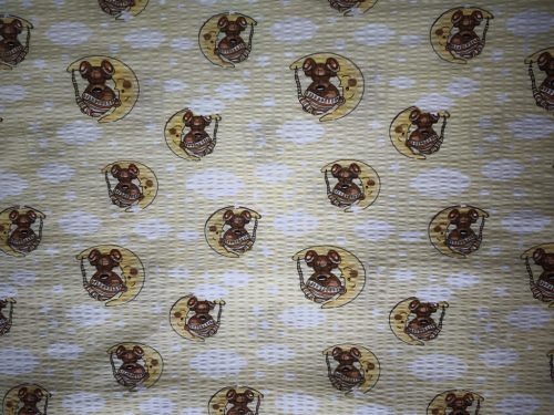 Aztadejó krepp macis bölcsis ovis ágyneműhuzat hátizsákba csomagolva 100x135 cm 40x50 cm