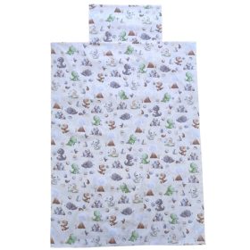   Aztadejó bébi dínó bölcsis ovis ágyneműhuzat 100x135 cm 40x50 cm