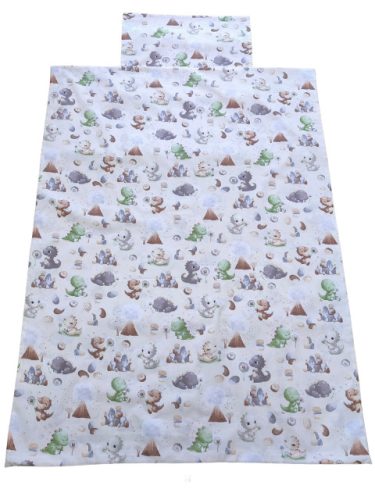 Aztadejó bébi dínó bölcsis ovis ágyneműhuzat 100x135 cm 40x50 cm