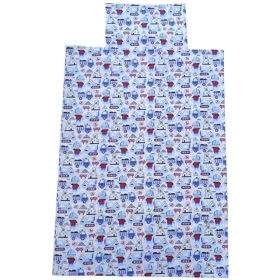   Aztadejó építkezés bölcsis ovis ágyneműhuzat 100x135 cm 40x50 cm