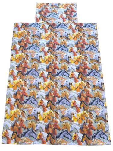 Aztadejó lovas bölcsis ovis ágyneműhuzat 100x135 cm 40x50 cm