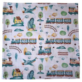 Aztadejó vonatos párnahuzat 45x45 cm