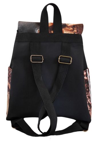 Aztadejó Handmade hátizsák fekete kávés zsebbel
