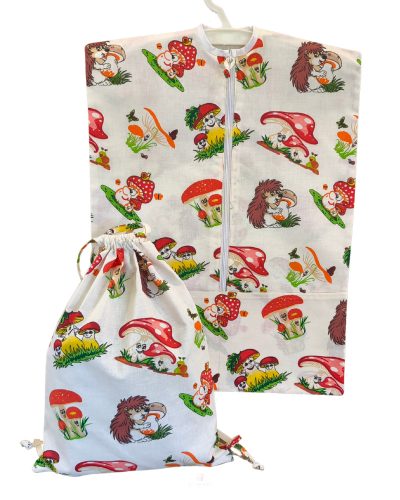 Aztadejó sünis gombás oviszsák és tornazsák + ajándék