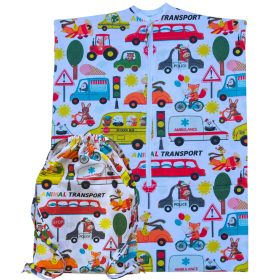   Aztadejó állatok járművekben oviszsák és tornazsák + ajándék