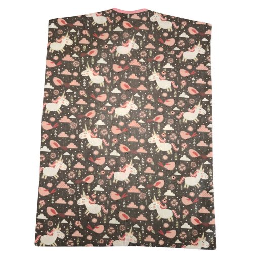 Aztadejó unikornis oviszsák szürke alapon 40x56 cm