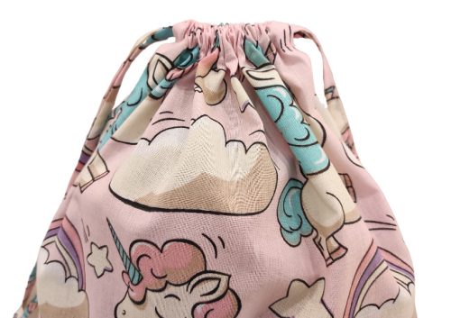 Aztadejó rózsaszín unikornis tornazsák 30x40 cm