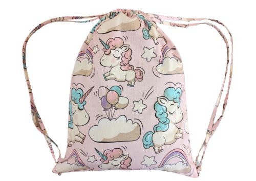 Aztadejó rózsaszín unikornis tornazsák 30x40 cm