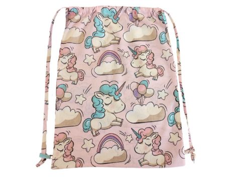 Aztadejó rózsaszín unikornis tornazsák 30x40 cm