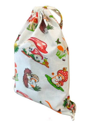 Aztadejó sünis gombás tornazsák 30x40 cm