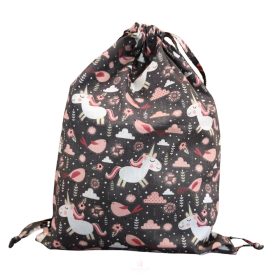 Aztadejó unikornisos tornazsák szürke alapon 30x40 cm