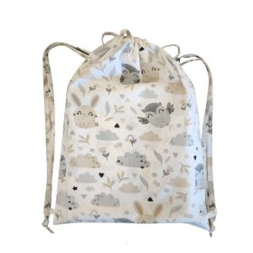 Aztadejó bagoly, nyuszi tornazsák 30x40 cm