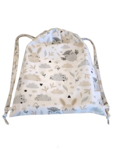 Aztadejó bagoly, nyuszi tornazsák 30x40 cm