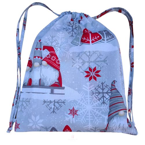 Aztadejó karácsonyi manós tornazsák 30x40 cm