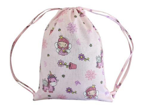 Aztadejó királylányos unikornisos tornazsák 30x40 cm