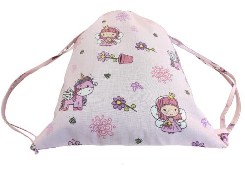 Aztadejó királylányos unikornisos tornazsák 30x40 cm