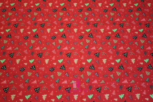 Boros textil ajándékzsák karácsonyi 38x15 cm piros