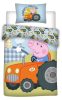 Peppa malac George's Tractor gyerek, ovis ágyneműhuzat 100×135cm, 40×60 cm