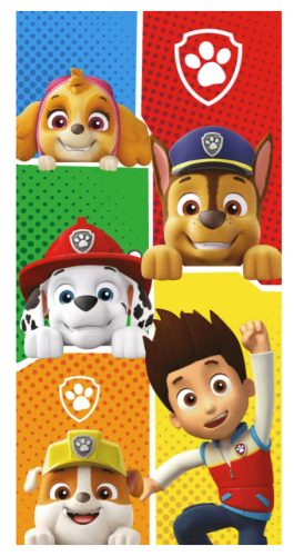 Paw Patrol, Mancs Őrjárat Colors fürdőlepedő, strand törölköző 70x140cm