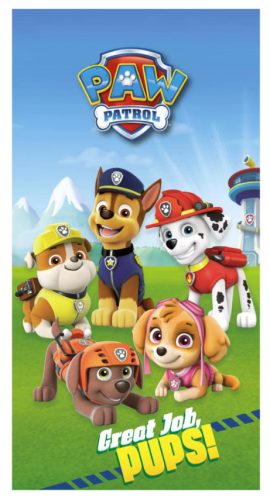 Paw Patrol, Mancs Őrjárat Great Job fürdőlepedő, strand törölköző 70x140cm