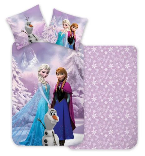 Disney Jégvarázs Snowy gyerek, ovis ágyneműhuzat 100×135 cm, 40×60 cm