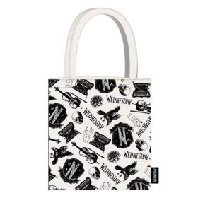 Wednesday Black shopping bag, bevásárlótáska 39 cm