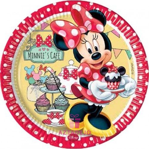 Disney Minnie Papírtányér 8 db-os 23 cm