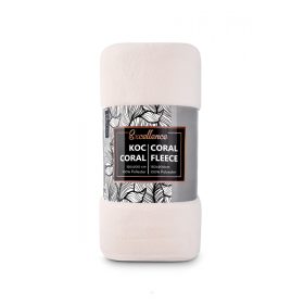 Koral gyapjú takaró bézs