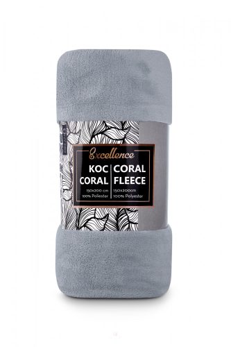 Koral gyapjú takaró szürke