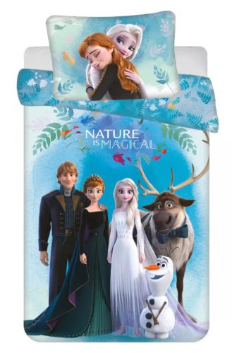 Disney Jégvarázs Nature is Magical gyerek, ovis ágyneműhuzat 100×135 cm, 40×60 cm