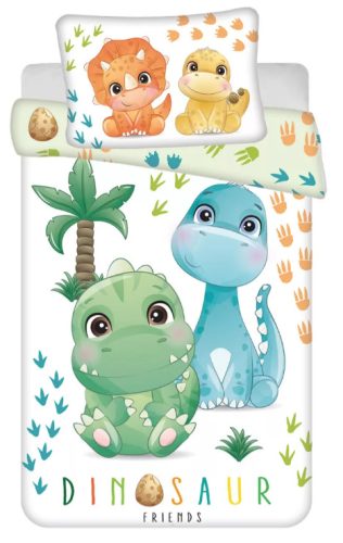 Dinoszaurusz Friends gyerek, ovis ágyneműhuzat 100×135cm, 40×60 cm