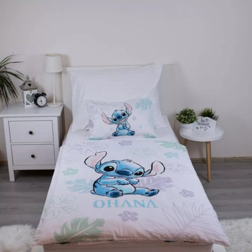 Disney Lilo és Stitch, A csillagkutya Ohana White gyerek, ovis ágyneműhuzat 100×135 cm, 40×60 cm