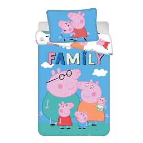   Peppa malac Big Pig Family gyerek, ovis ágyneműhuzat 100×135cm, 40×60 cm