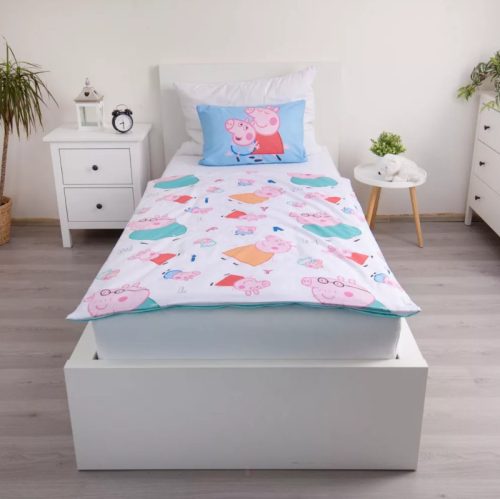 Peppa malac Big Pig Family gyerek, ovis ágyneműhuzat 100×135cm, 40×60 cm
