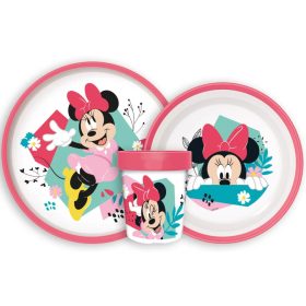   Disney Minnie Being More csúszásmentes étkészlet, micro műanyag szett