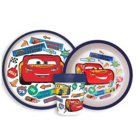   Disney Verdák Stickers Go csúszásmentes étkészlet, micro műanyag szett