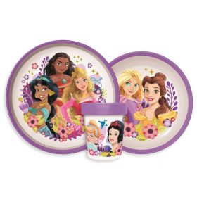   Disney Hercegnők Courageous Heart csúszásmentes étkészlet, micro műanyag szett